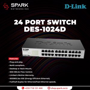 D-Link 24 Port Switch DES-1024D