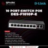 D-Link 10 Port Switch Poe DES-F1010P-E