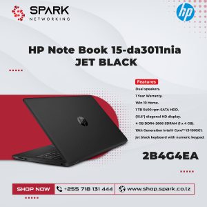 HP Note Book 15-da3011nia JET BLACK, (2B4GEA)